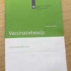 Książka szczepień, zgłoszono przez Gemeente Oirschot przy użyciu iLost
