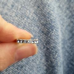 Oorbel blauwe steentjes zilver, iLost'a bildirildiği gibi