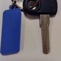 Chiave della bicicletta Blauwe Sleutelhanger, come riportato da Vrije Universiteit Amsterdam utilizzando iLost