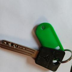Sleutel met groene label, as reported to iLost