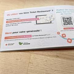 Biglietto da visita Ticket resto, come riportato da IKEA Strasbourg utilizzando iLost