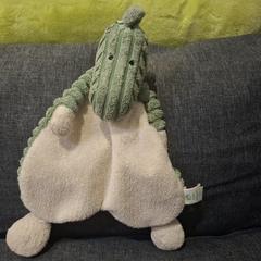 groen Jellycat dino knuffeldekentje, gerapporteerd met iLost