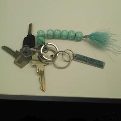 Portachiavi met 4 sleutels en 2 sleutelhangers., come riportato da Stad Hasselt utilizzando iLost