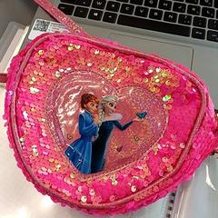 Dětská školní taška Rose à paillettes, jak nahlášeno IKEA Nantes pomocí iLost