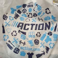 Bag Wit stoffen van action, as reported by Centraal magazijn using iLost