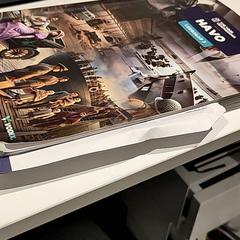 Libro scolastico, come riportato da Bibliotheek Neude (Utrecht) utilizzando iLost