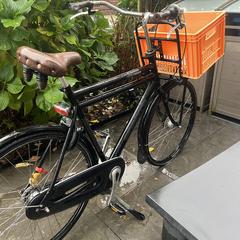 Sparta herenfiets met oranje krat, jak zgłoszono do iLost