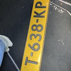 Kentekenplaat T-638-KP, as reported to iLost