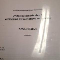 Syllabus, as reported by UvA REC using iLost