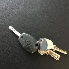 Autosleutel Renault met huissleutels, as reported to iLost