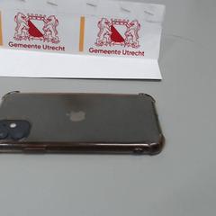 Telefon grijs iPhone, amint azt Gemeente Utrecht az iLost segítségével jelentette.