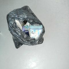 Vuilniszak met schoenen, as reported by Transdev Gooi en Vechtstreek using iLost