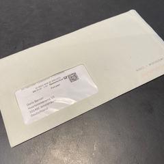 Letter Hofmann, as reported by Conscious Hotel Westerpark using iLost