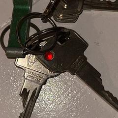 A set of keys with a key hanger, iLost-i jakinarazi zaion moduan