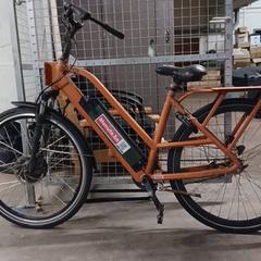 Elektrisk cykel för kvinnor Meute.be / Takeaway Oranje, rapporterat av Fietsdepot Hasselt med iLost