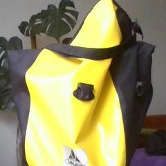 Enkele gele fietstas (Vaude) plus kettingslot an iLost gemeldet