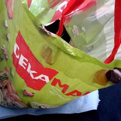 Plastpåse Dekamarkt plastic tas, rapporterat av Connexxion Haarlem AML med iLost