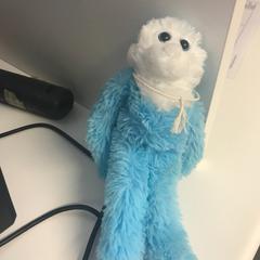 Knuffelbeest blauw, zoals gemeld door Avonturenpark Hellendoorn met iLost