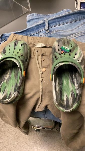 Jeans, kid pant, kid slipper