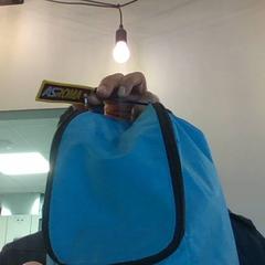 Backpack THERMAL light blue color, as reported by MEININGER Hotel Milano Lambrate using iLost