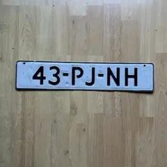 Kentekenplaat wit, as reported to iLost