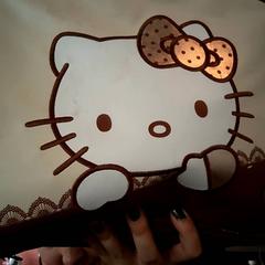 Väska Hello Kitty Brown White, rapporterat av The Tire Station Hotel med iLost