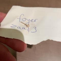 Oorbel Goud met diamant, zoals gemeld door Pathé Arnhem met iLost