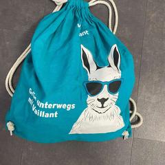 짐 자루 Türkis mit Hase von Vaillant, iLost를 사용하여 Wilmering Vechta에 보고됨