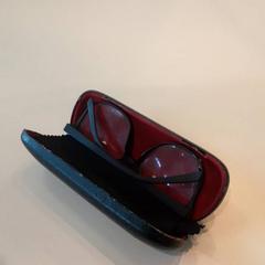 안경이 있는 안경 케이스 Zwarte koker met zwarte bril, iLost를 사용하여 LUMC에 보고됨