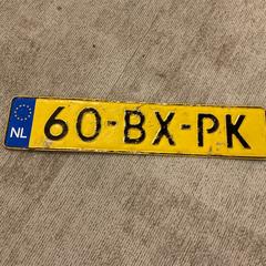 Nummerbord, som rapportert av Gemeente Alkmaar ved bruk av iLost