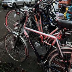 Fiets heren gazelle orange, gerapporteerd met iLost