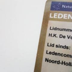 Ledenpas, gemeldet von Beeld & Geluid Hilversum über iLost