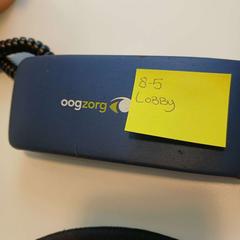 Glasses case with glasses 8-5, as reported by Cursus en vergadercentrum Domstad using iLost