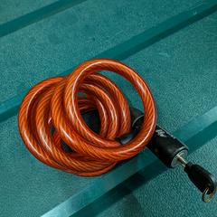 Rood fietsslot met sleutel, som rapporterats till iLost