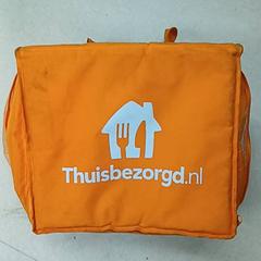 Borsa Oranje, come riportato da Qbuzz GD Groningen Peizerweg utilizzando iLost