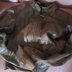 Brown leather jacket, as reported to iLost