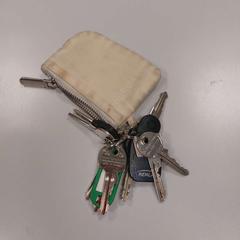 Nyckelfodral med nycklar Wit, rapporterat av Vrije Universiteit Amsterdam med iLost