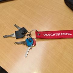 Sleutelbos Brandweer op achterkant, zgłoszono przez Gemeente Zutphen przy użyciu iLost