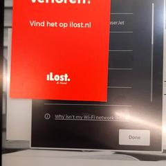 E-läsare, rapporterat av Rotterdam The Hague Airport med iLost