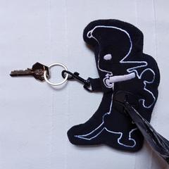 Huissleutel + poepzakjes in een Takkie tasje an iLost gemeldet