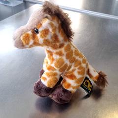 Plyšová hračka Giraf, ako bolo nahlásené Burgers' Zoo pomocou iLost