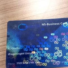 Cartão de transporte Okello, como reportado por RRReis Veluwe Zuid - Ede utilizando o iLost