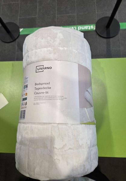 Bedsprei creme/wit