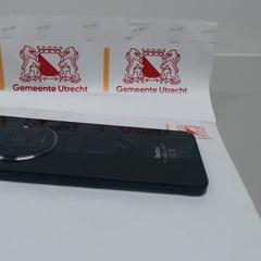 Mobiele telefoon zwart redmi, zoals gemeld door Gemeente Utrecht met iLost