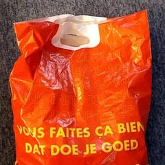 Plastic tas Rood wibra, segundo informou EBS OV Poeldijk usando iLost