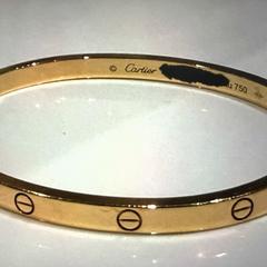 Cartier Love Bracelet with inscription, ha sido reportado a iLost
