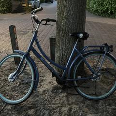 Blauwe cortina fiets, iLost'a bildirildiği gibi