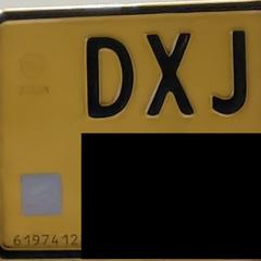 Kentekenplaat scooter, come riportato a iLost