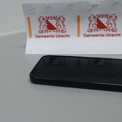 Iphone 12 Zwart, amint azt Gemeente Utrecht az iLost segítségével jelentette.