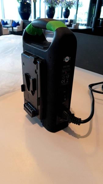 Batterij Zwart met groen